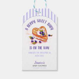 ブルーベリースウィート秋ベビーシャワー ギフトタグ