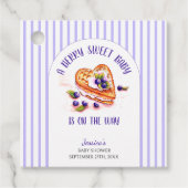 ブルーベリースウィート秋ベビーシャワー フェイバータグ (正面)