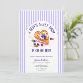 ブルーベリースウィート秋ベビーシャワー 招待状 (スタンド正面)