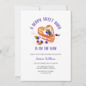 ブルーベリースウィート秋ベビーシャワー 招待状 (正面)