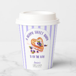 ブルーベリースウィート秋ベビーシャワー 紙コップ