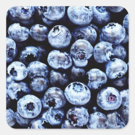 ブルーベリースクエアステッカー スクエアシール