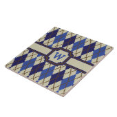 ブルーベリースコーンアーガイルタイル タイル (側面)