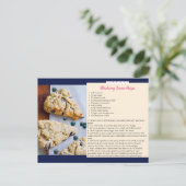 ブルーベリースコーンレシピはがき シーズンポストカード (スタンド正面)