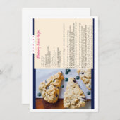 ブルーベリースコーン空白のカード サンキューカード (正面/裏面)