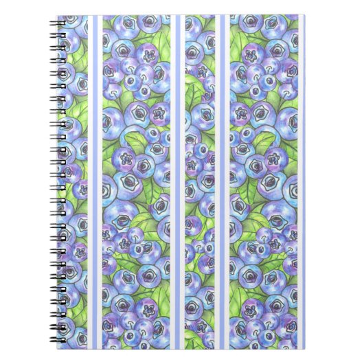 ブルーベリーストライプ類 ノートブック (正面)