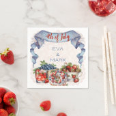 ブルーベリーストロベリーオールドファッションドBBQ 7月4日 スタンダードカクテルナプキン (インサイチュ)
