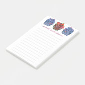 ブルーベリーストロベリーバスケット食料品ショッピングリスト ポストイット (アングル)