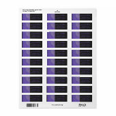 ブルーベリースミアモノグラムエレガント ラベル (フルシート)