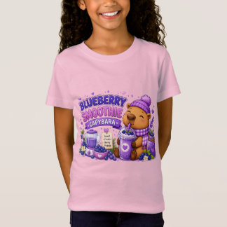 ブルーベリースムージーカピバラ | かわいいカピバラ Tシャツ