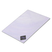 ブルーベリースメアとブラックモノグラム ノートパッド (アングル)