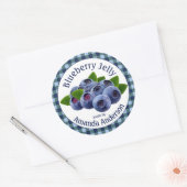 ブルーベリーゼリープライド3"サークルフードラベル ラウンドシール (封筒)