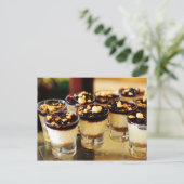 ブルーベリーチーズケーキのショット ポストカード (スタンド正面)