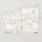 ブルーベリーチーズケーキのショット ポストカード (裏面)