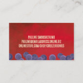 ブルーベリーチーズケ結婚ークベーカリーイベントベーキング 名刺 (裏面)