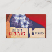 ブルーベリーチーズケ結婚ークベーカリーイベントベーキング 名刺 (正面)