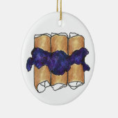 ブルーベリーチーズブラインズユダヤ料理 セラミックオーナメント (右)