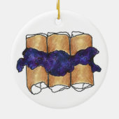 ブルーベリーチーズブラインズユダヤ料理 セラミックオーナメント (裏面)