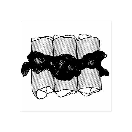 ブルーベリーチーズブラインド目隠しユダヤ人デリ印 ラバースタンプ (インプリント)