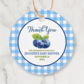 ブルーベリーテーマベビーシャワーありがとう フェイバータグ (裏面)