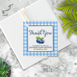 ブルーベリーテーマベビーシャワーありがとう フェイバータグ