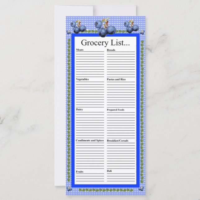 ブルーベリーデザイン食料品一覧 (正面)