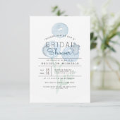 ブルーベリートリオ |ベリーウォーターのカラーブライダルシャワー 招待状 (スタンド正面)