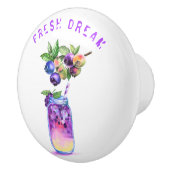 ブルーベリードリンクセラミックノブ – カスタム文字 セラミックノブ (右)