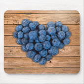 ブルーベリーハート マウスパッド (正面)