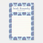 ブルーベリーバスケットの食料品店To-Doリスト ポストイット (正面)