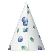 ブルーベリーバースデーパーティーベリースイートウォーターカラー パーティーハット (裏面)