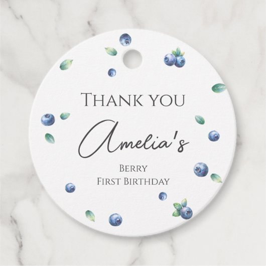 ブルーベリーバースデーパーティーベリースイートウォーターカラー フェイバータグ (正面)