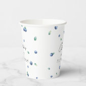ブルーベリーバースデーパーティーベリースイートウォーターカラー 紙コップ (左)