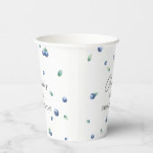 ブルーベリーバースデーパーティーベリースイートウォーターカラー 紙コップ (右)