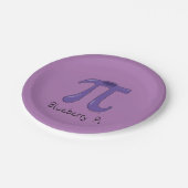 ブルーベリーパイかわいい数学パイ日パーティー紙プレート ペーパープレート (アングル)