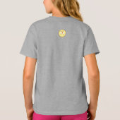 ブルーベリーパイかわいい数学パイ日子供の女の子のTシャツ Tシャツ (裏面)