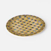 ブルーベリーパイホームメイドピクニック7月4日 ペーパープレート (アングル)