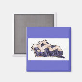 ブルーベリーパイマグネット マグネット (正面/裏面)