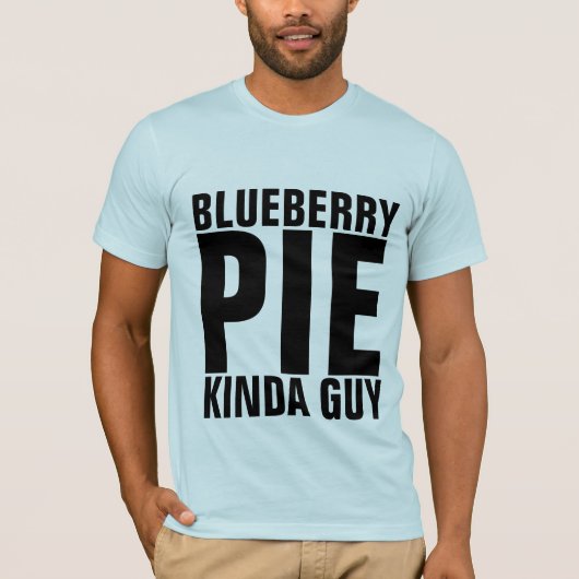 ブルーベリーパイ男の男性のTシャツ Tシャツ (正面)