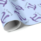 ブルーベリーパイ記号かわいい数学先生 ラッピングペーパー (ロールコーナー)