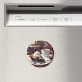 ブルーベリーパイ、アイスクリーム&コーヒー マグネット (インサイチュ (食洗機))