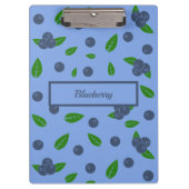 ブルーベリーパターンクリップボード クリップボード (正面)