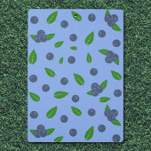 ブルーベリーパターンクリップボード クリップボード