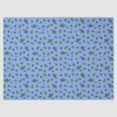 ブルーベリーパターンティッシュペーパー 薄葉紙 (正面)