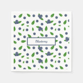 ブルーベリーパターンナプキンス スタンダードカクテルナプキン (正面)