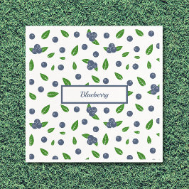ブルーベリーパターンナプキンス スタンダードカクテルナプキン