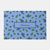 ブルーベリーパターンフォーマット ドアマット (正面)