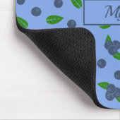 ブルーベリーパターンマウスパッド マウスパッド (コーナー)