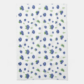ブルーベリーパターン キッチンタオル (縦)