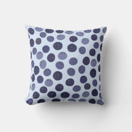 ブルーベリーパターン クッション